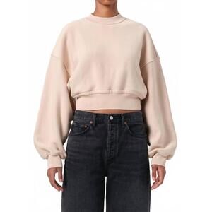 NEW AGOLDE kit sweatshirt in wafer